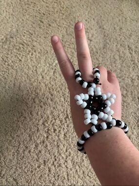 Handmade star Kandi cuff!